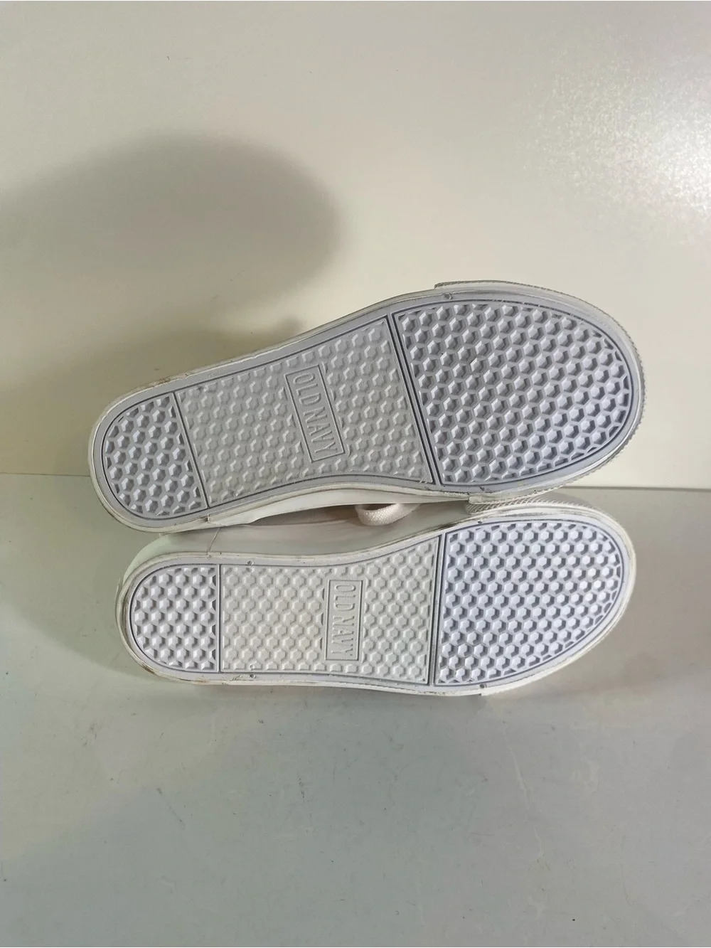 Old Navy White High-Top Canvas Sneakers for Kids